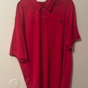Adidas Men's Red Polo Shirt